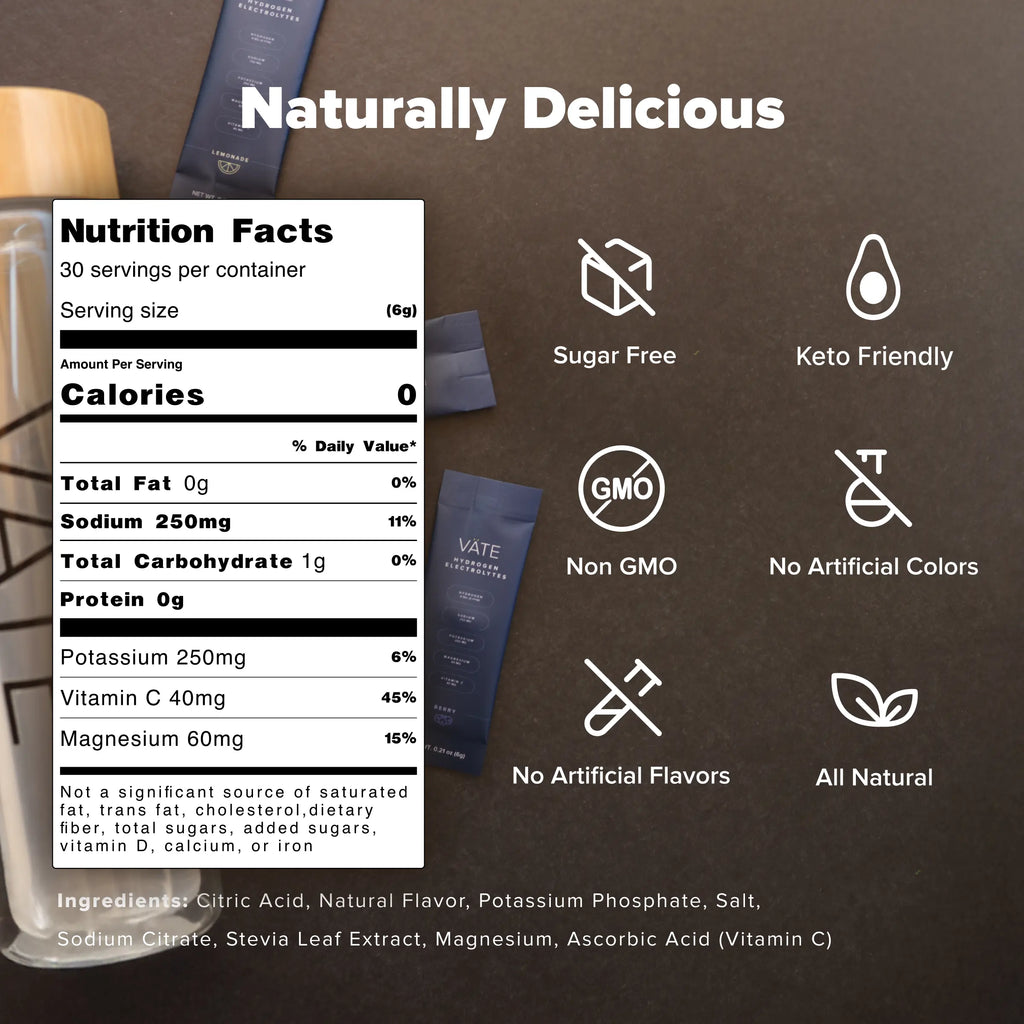 VÄTE Hydrogen Electrolyte Drink Mix